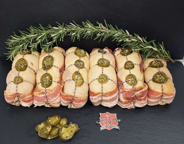 Cheddar sajtos, jalapenos csirkecomb filé