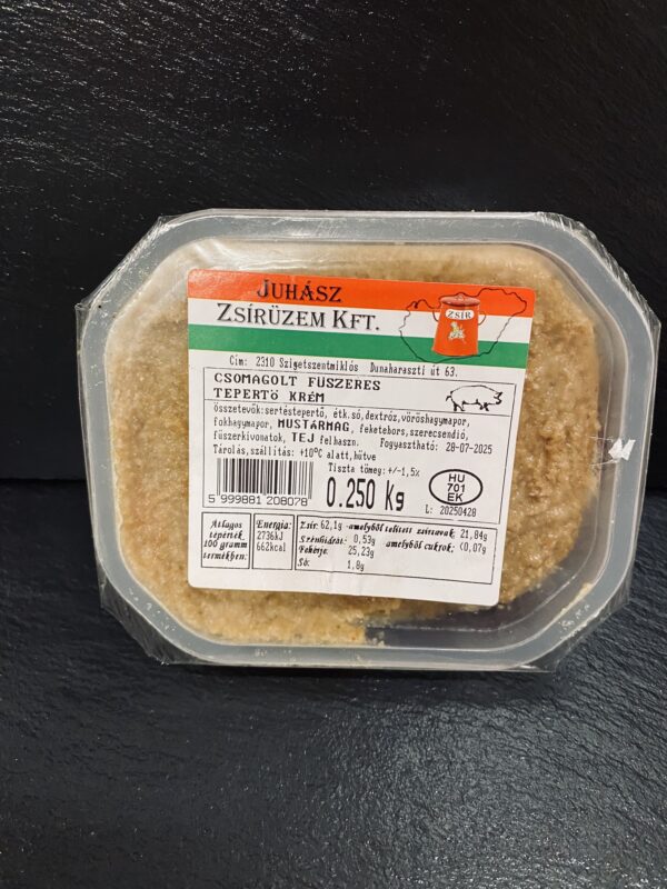 Tepertőkrém (fűszeres) 0,25 Kg